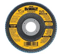 DEWALT DW8311 4-1/2-Inch by 5/8-Inch-11 36 Grit Zirconia Angle Grinder Flap Disc