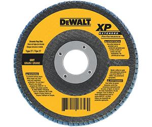 DEWALT DW8311 4-1/2-Inch by 5/8-Inch-11 36 Grit Zirconia Angle Grinder Flap Disc