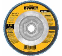 DEWALT DW8357 4-1/2-Inch by 5/8-Inch-11 60g Type 27 HP Flap Disc