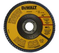 DEWALT DWA8203 80 Grit Zirconia T29 Flap Disc 4-Inch X 5/8-Inch