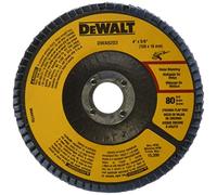 DEWALT DWA8203 80 Grit Zirconia T29 Flap Disc, 4-Inch X 5/8-Inch