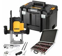 Dewalt DWE625KT 1/2in Plunge Router 2300W 240V with 1/2" 35 Piece Cutter Set