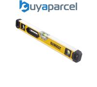 DeWALT Box Beam Level 60cm Solid Block vials and Durability 2 Vertical vials and 1 Horizontal Vial Centre Vial is Also magnified for Maximum Vial Readability 0.5mm/m Accuracy on 2 Faces of The Level