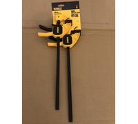 DeWalt 300mm Black Einhandzwinge 2er Pack DWHT0-83158