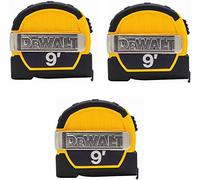 Dewalt DWHT33028M 9ft. Magnetic Pocket Tape Measure, Black and Yellow, 3 Pack