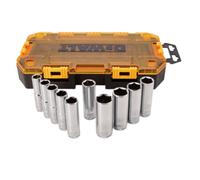DEWALT DWMT73815 10Pc 1/2" Drive Deep Socket Set Metric 13-24mm