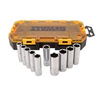DEWALT DWMT73815 Metric Drive Deep Socket Set (10 Piece), 1/2"