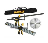 Dewalt Dws520Kr Plunge Saw Kit - Guide Rail + Blade + Bag + Clamps + Connectors