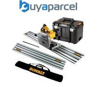 Dewalt DWS520KT Plunge Cut Circular Saw 165mm 110v + 2 x 1.5m Guide Rails + Bag