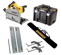 DeWalt DWS520KT Plunge Cut Circular Saw and Guide Rail Kit 240v