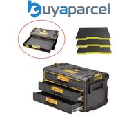 DWST08330-1 Toughsystem 2.0 Toolbox 3 Shallow Drawer + 3x Shadow 50mm Foam Inlay