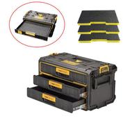 Dewalt Dwst08330-1 Toughsystem 2.0 Toolbox 3 Shallow Drawer + 3X 50mm Foam Inlay