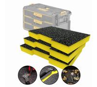 DeWalt Dwst08330-1 Toughsystem 2.0 Toolbox 3 Shallow Drawer + 3X Shadow 50mm Foam Inlay