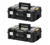 Dewalt DWST1-70703 TStak II Power Tool Storage Box 13.5L T-STAK Case - Twin Pack