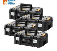 4 x Dewalt DWST1-70703 TStak II Power Tool Storage Box 13.5L T-STAK Case