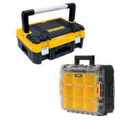 Dewalt Dwst1-70704 Tstak I + Dwst1-71194 Tstak Clear Lid 7 Cup Stackable Boxes