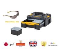 DWST1-70705 T-Stak III Tool Storage Box with Drawer, Yellow/Black, 17.6