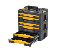 Dewalt DWST1-70706 TStak IV Tool Storage Box 2 Shallow Drawers 8L Capacity x 3
