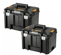 DeWalt DWST1-71195 TSTAK VI Deep Tool Storage 23L Twin Pack T4TKIT-841 Without tray and inlays