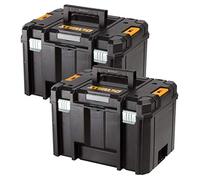 DEWALT DWST1-71195 TSTAK VI Deep Tool Storage Case Heavy Duty 23L-Twin Pack Without Tray and Inlays, Black