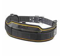 Heavy-Duty Tool Belt with Leather/Polyester Build, Breathable Padded mesh, 2-pin Buckle, and D-Ring Hangers. Fully Adjustable and Compatible with DeWalt Pouches.