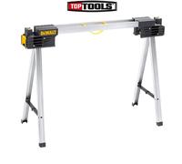 DWST1-75676 Full Metal Sawhorse (Twin Pack),fitted with trigger clamps for vertical clamping and V-groove supports for round profiles and pipes