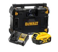 Dewalt Dwst1-81079 Tstak Dab+ Bt Radio Xr Battery Charger & Dcb184 Battery & Charger Bundle