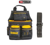 DEWALT PRO Nail Pouch with Belt - Heavy-duty nail pouch with adjustable belt reinforced pockets and durable construction for efficient jobsite use