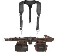 Dewalt Dwst50113-1 Heavy Duty Leather Toolbelt Hammer Holder Multi Pouch +Braces