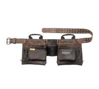 DEWALT DWST550112 11-Pocket Nubuck Leather Tool Pouch Work Belt Set