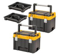 Dewalt Dwst83343-1 Deep Tstak 2.0 Organiser Storage Box Long Handle + Tote X 2