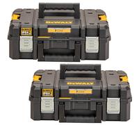 Dewalt DWST83345-1 TStak 2.0 IP54 Power Tool Storage Box Capacity Heavy Duty x2