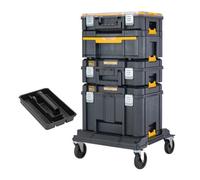 Dewalt Dwst83412-1 Tstak 2.0 Tower - Includes 4 Cases With Wheeled Cart Trolley