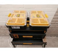 DeWalt DWST83529-1 2 drawer storage case + 2 x DWST83392-1 half organisers