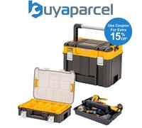 Dewalt DWST83535-1 Deep TSTAK 2.0 Organiser Storage Box + Tote Tray + Organiser
