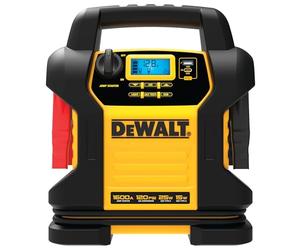 DEWALT DXAEJ14-Type2 Digital Portable Power Station Jump Starter - 1600 Peak Amps with 120 PSI Compressor, AC Charging Cube, 15W USB-A and 25W USB-C Power for Electronic Devices