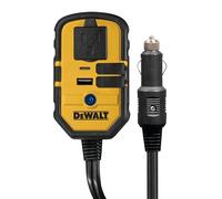 DEWALT DXAEPI140 Power Inverter 140W Car Converter: 12V DC to 120V AC Power Outlet with Dual 3.1A USB Ports