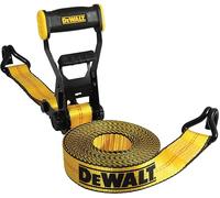 DEWALT DXBC10000J-6PK 2" x 27' Ratchet Tie Down Straps with Double J Hooks, Heavy Duty Cargo Carrier (10 Pound Break Strength), 6 Pack