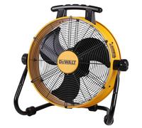 DEWALT DXF1840 High-Velocity Industrial,Floor,Drum,Barn,Warehouse Fan Heavy Duty Mover Portable Air Circulator 3-Speed Adjustable Tilt, 18", Yellow