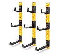 DEWALT DXSTACLR - 3PC WALL MOUNT CANTILEVER RACK, yellow