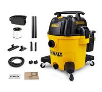 DEWALT DXV10PZ 10 Gallon Quiet Poly Wet Dry Vacuum, Yellow, Gallon
