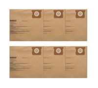 DEWALT DXVA19-4101 Disposable Dust Filter Bags, High Efficiency Replacement Bags for DEWALT Shop Vac 6-10 Gallon, Wet Dry Vac Accessories, Dust Collection Bag Vacuum Bag, 6 Pack