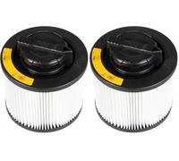 DEWALT DXVC4001 Regular Cartridge Filter. This Washable and Reusable Cartridge Filter is Perfect for Collecting Dirt, Sawdust and Debris. Collects Particles Down to 5 microns at 95% Efficiency.