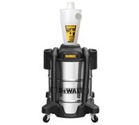 Dewalt DXVCS003 Dust Separator with 10 Gal Stainless Steel Tank, 99.5% Efficiency Cyclone Dust Collector, High-Performance Cycle Powder Collector Filter, Dust Cyclone Collector, Metal, White, 1 unit