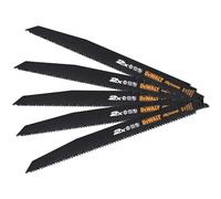 DeWalt DT2307L-QZ 2X Life Wood and Nail Reciprocating Blades 228mm Pack of 5