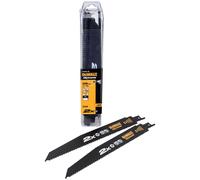DeWalt Extreme 2X Life Wood and Nails Reciprocating Sabre Saw Blades 228mm Pack of 25