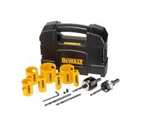 DEWALT EXTREME Bi-Metal Hole Saw Set, 11 pcs (7 Hole Saws, 2 Mandrels and 2 Pilot Drill Bits), DT90355-QZ