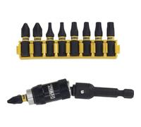 Extreme Impact Torsion Bit Set with abknickbarem Bit Holder, Set of 10, DT70578T