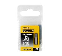Dewalt Extreme Torx Bits (Pack of 5) in Black Dewalt Black
