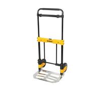 DEWALT Folding Hand Truck and Moving Dolly, 420-lb Capacity Utility Cart, Heavy-Duty Steel Frame, Telescoping Handle, Flat-Free 7-inch Wheels